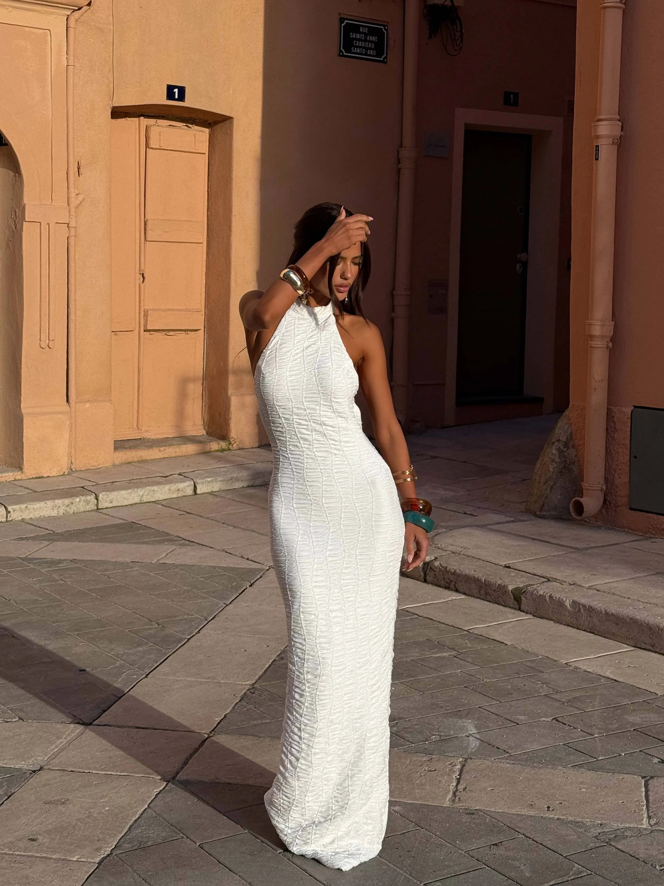 NICOLINA MAXI DRESS WHITE sold by Outcast Clothing product image thumbnail 5