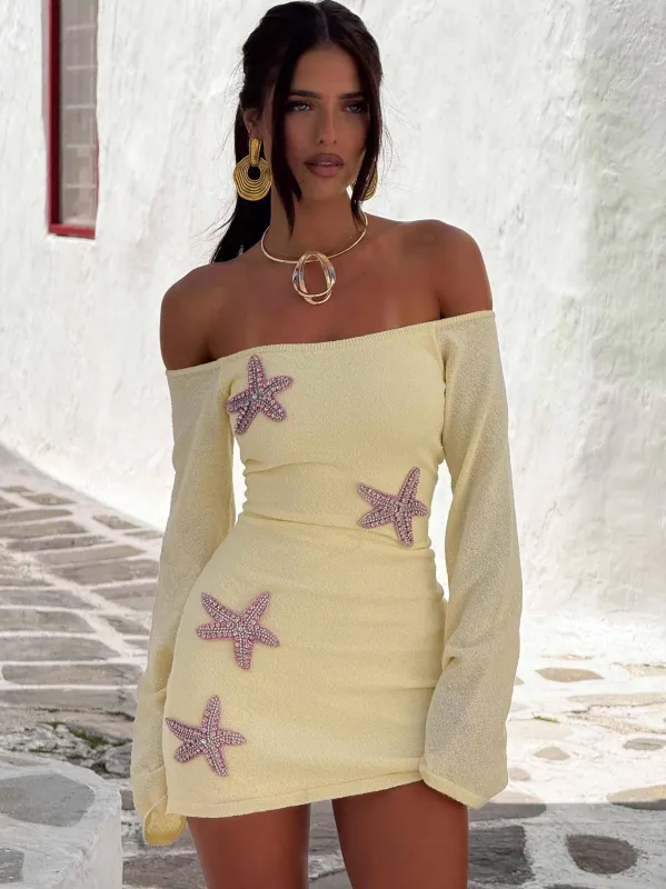 MAII MINI DRESS LEMON YELLOW sold by Outcast Clothing