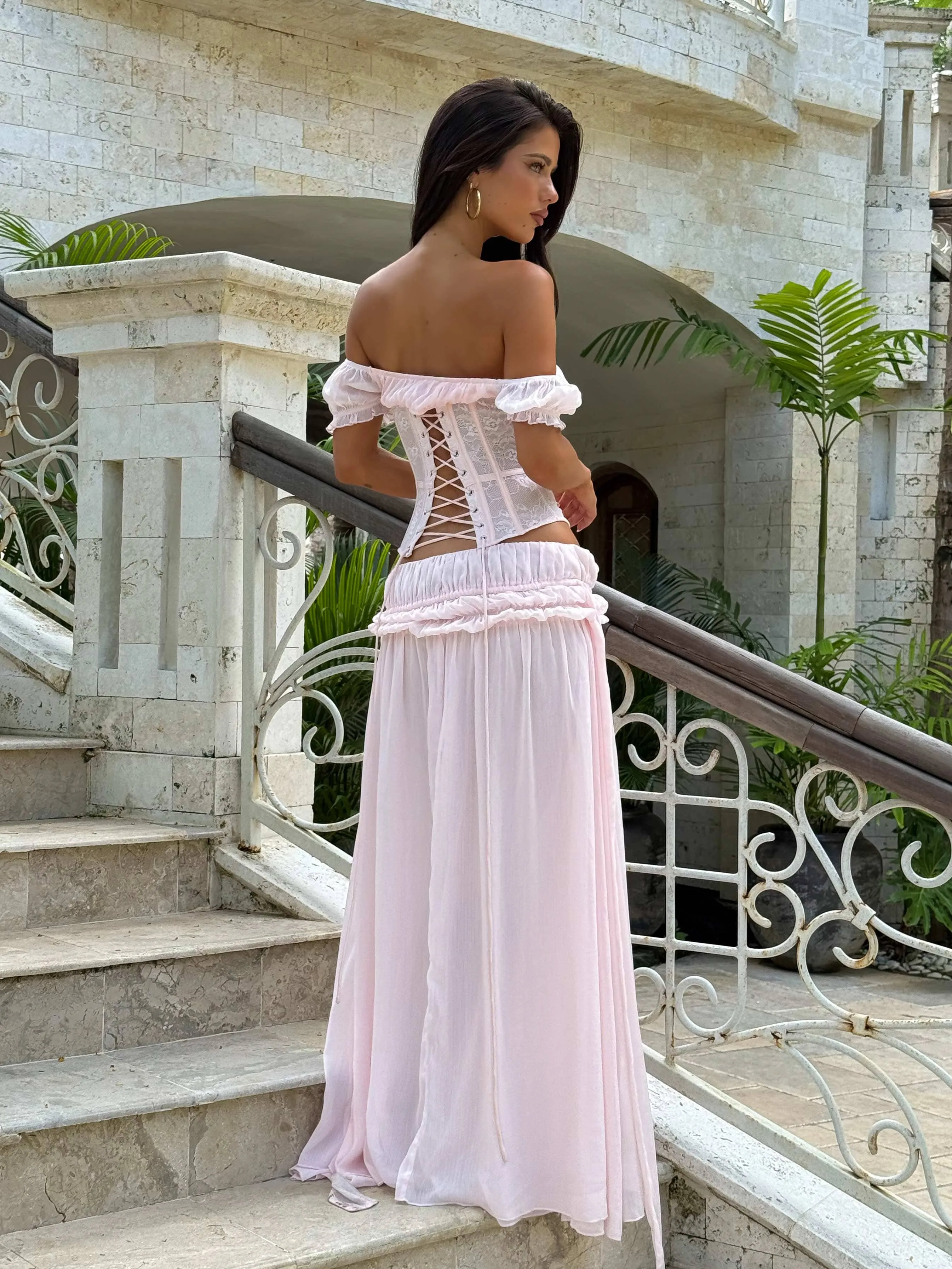 LUBELA MAXI SKIRT BLUSH sold by Outcast Clothing product image thumbnail 3