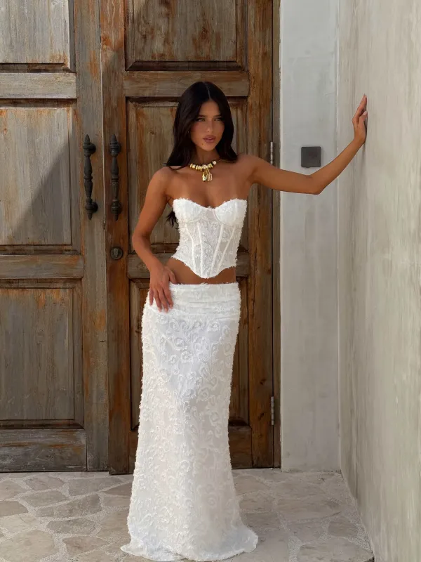 CATHERINE CORSET TOP IVORY sold by Outcast Clothing