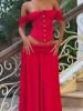 LUBELA CORSET TOP RED sold by Outcast Clothing