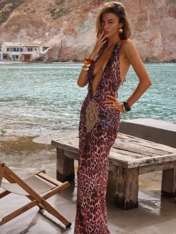 HONORA MAXI DRESS MIDNIGHT HAZE sold by Outcast Clothing