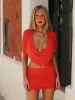 NIA MINI DRESS RED sold by Outcast Clothing