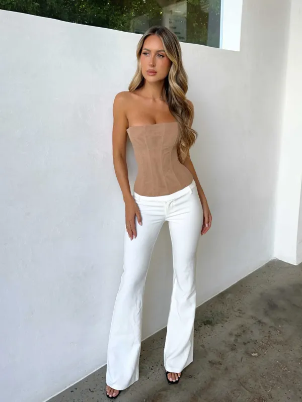 BELLINI SUIT PANT WHITE sold by Outcast Clothing