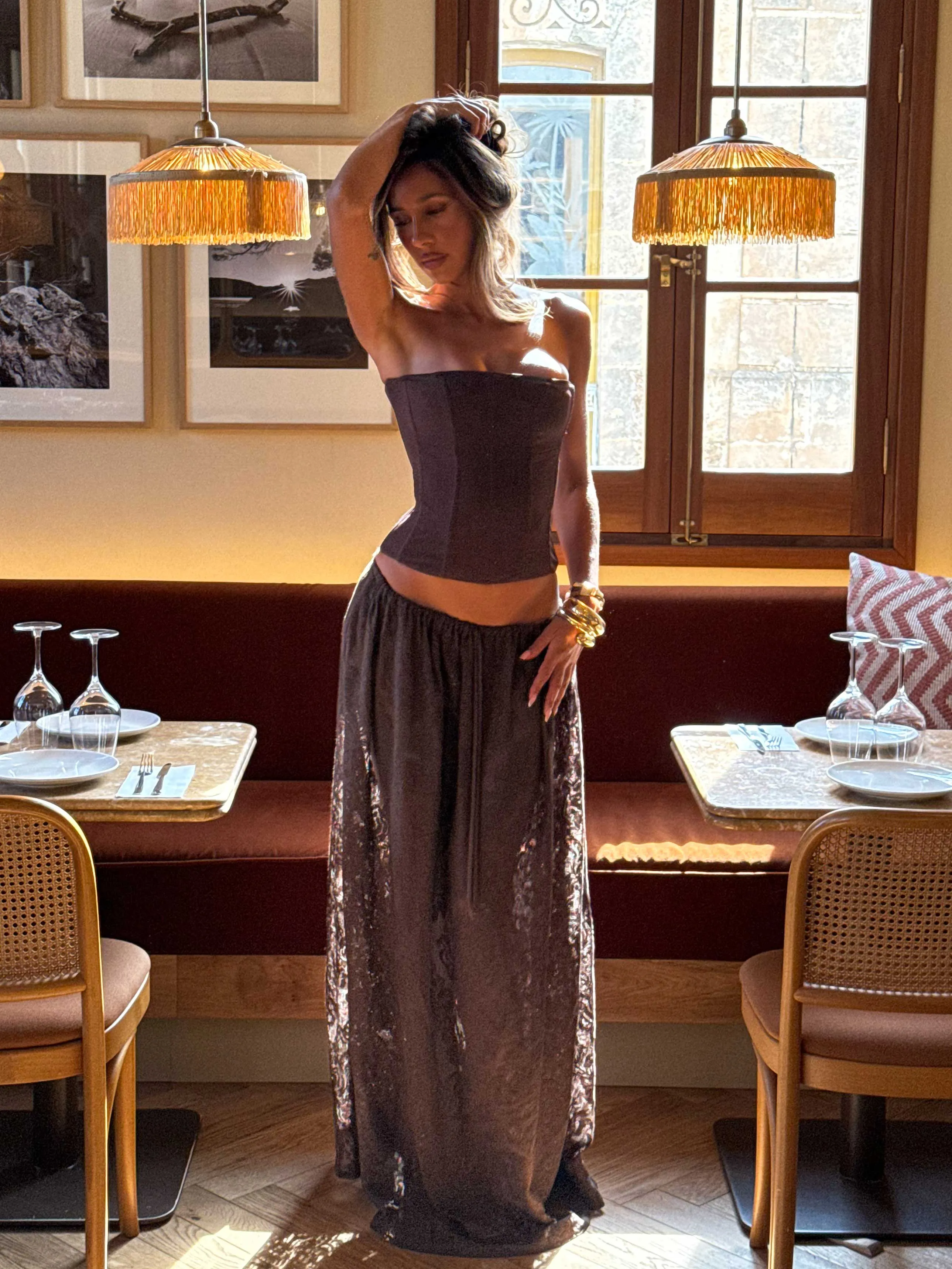 SOREN MAXI SKIRT CHOCOLATE sold by Outcast Clothing product image thumbnail 3