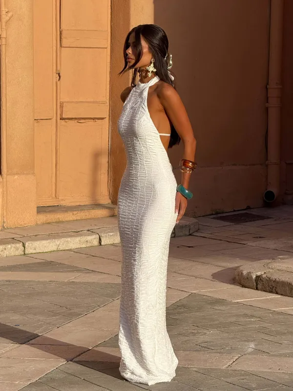 NICOLINA MAXI DRESS WHITE sold by Outcast Clothing