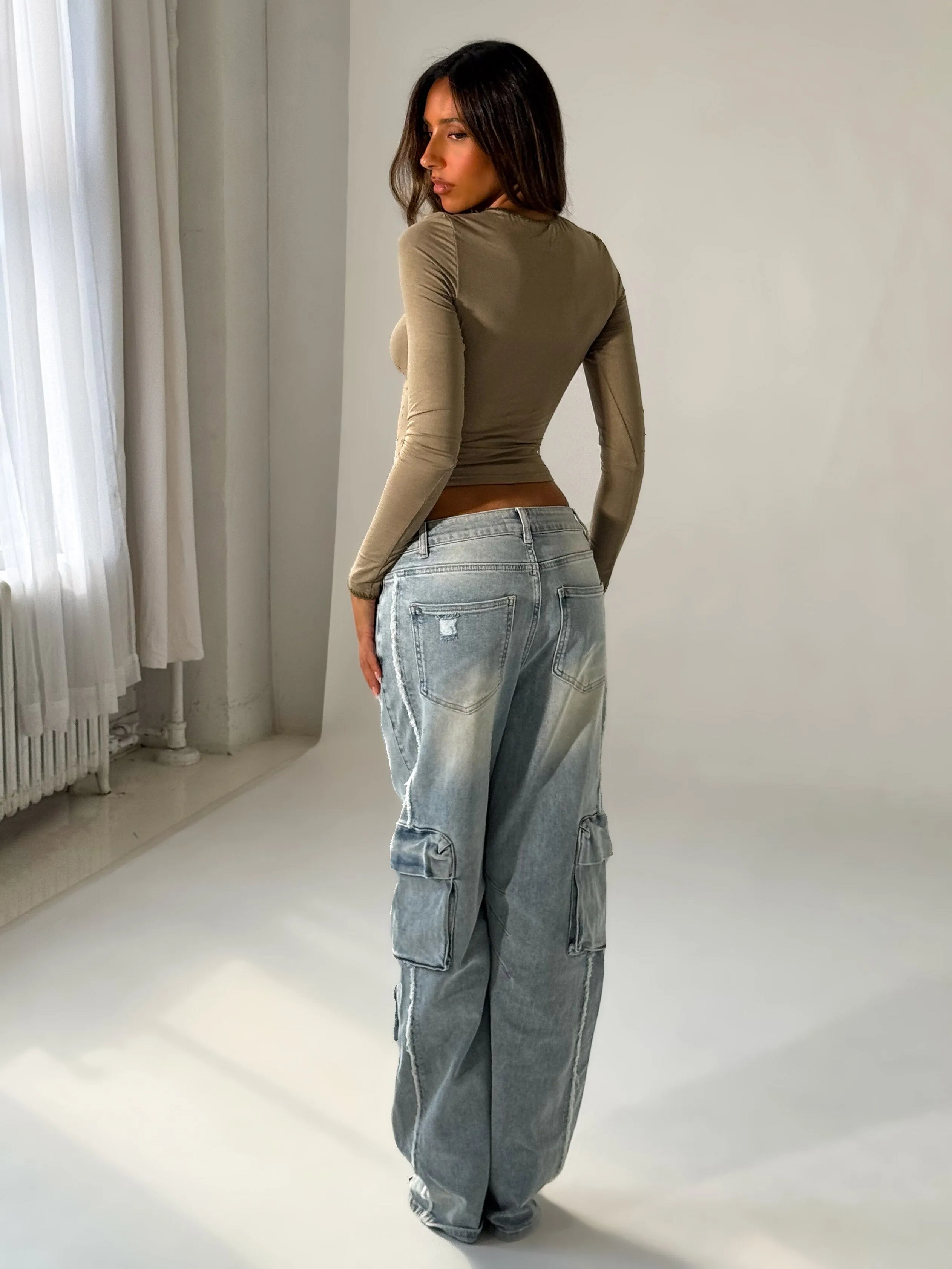 KATNESS PANTS LIGHT WASH DENIM sold by Outcast Clothing product image thumbnail 5