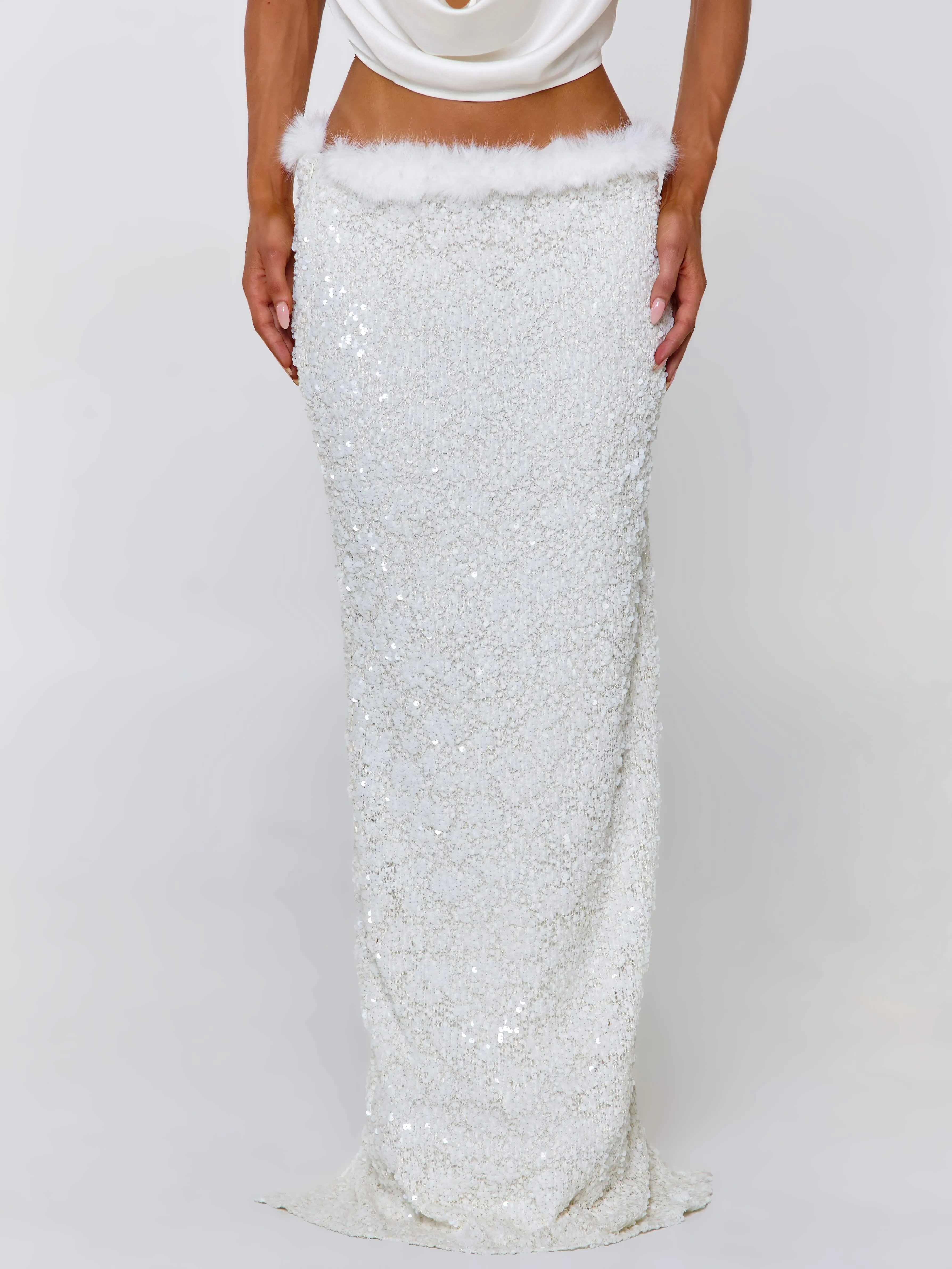 MILLIANA MAXI SKIRT WHITE sold by Outcast Clothing product image thumbnail 3