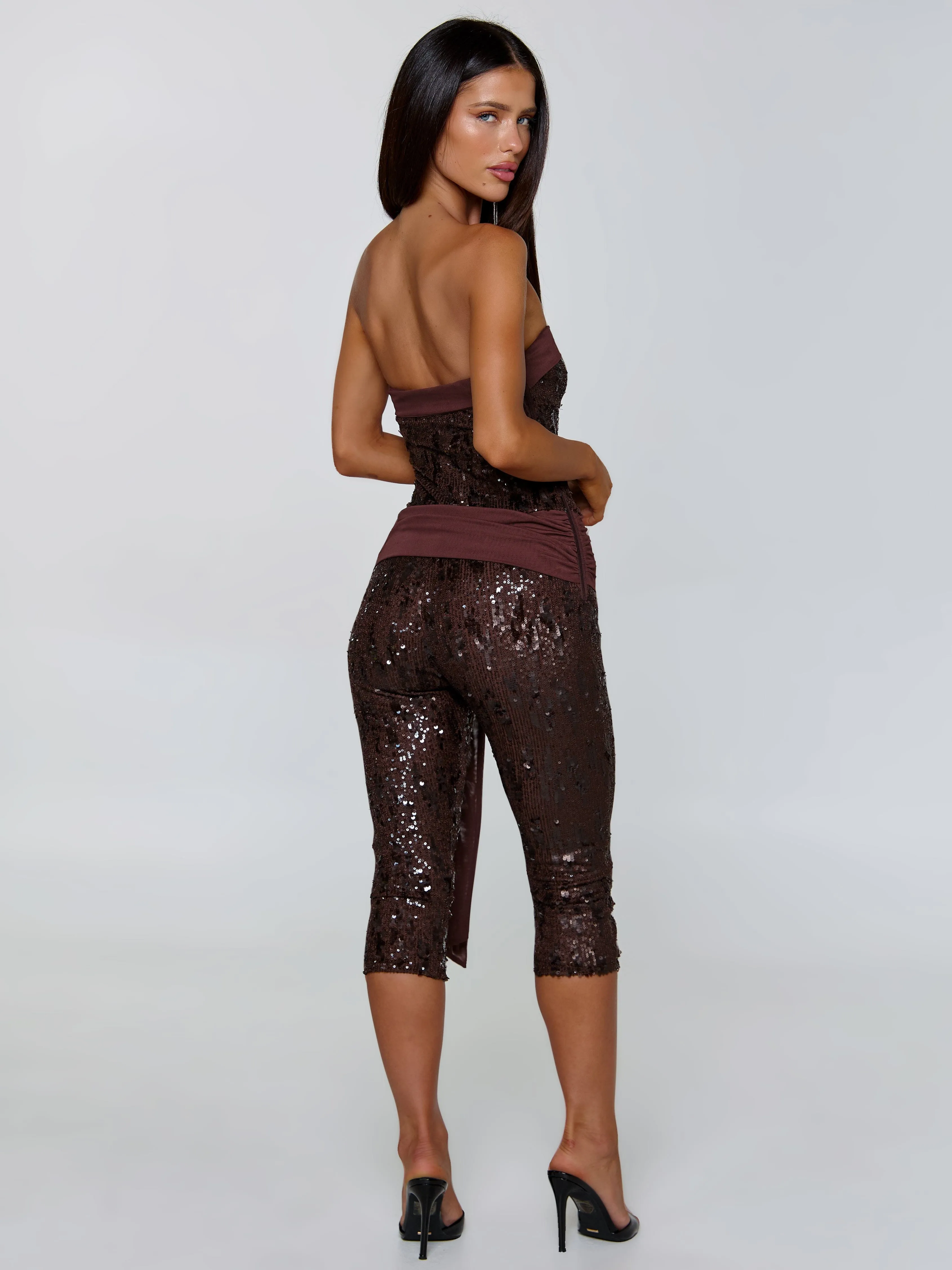 MARIELLA JUMPSUIT CHOCOLATE sold by Outcast Clothing product image thumbnail 4