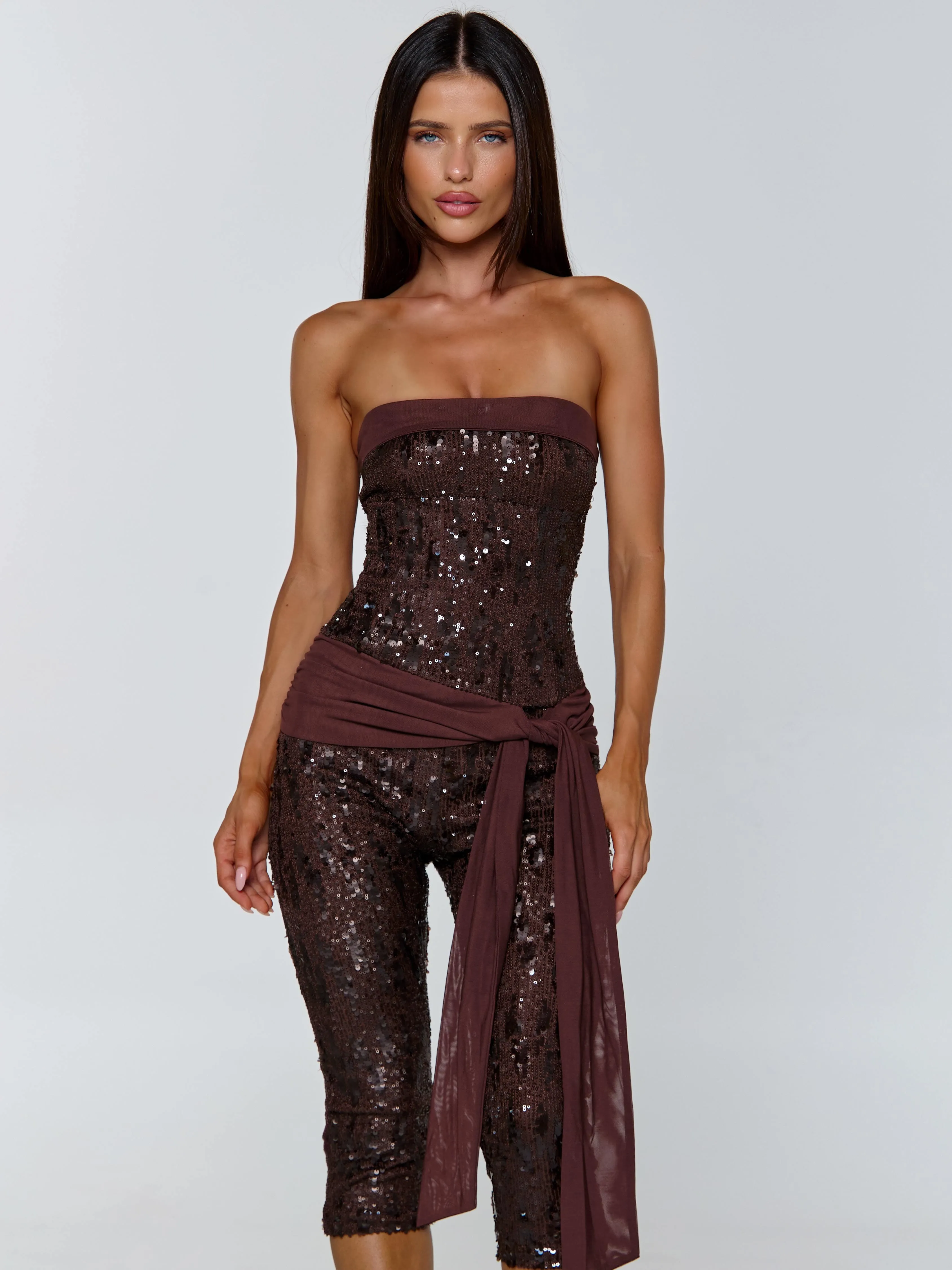 MARIELLA JUMPSUIT CHOCOLATE sold by Outcast Clothing product image thumbnail 5