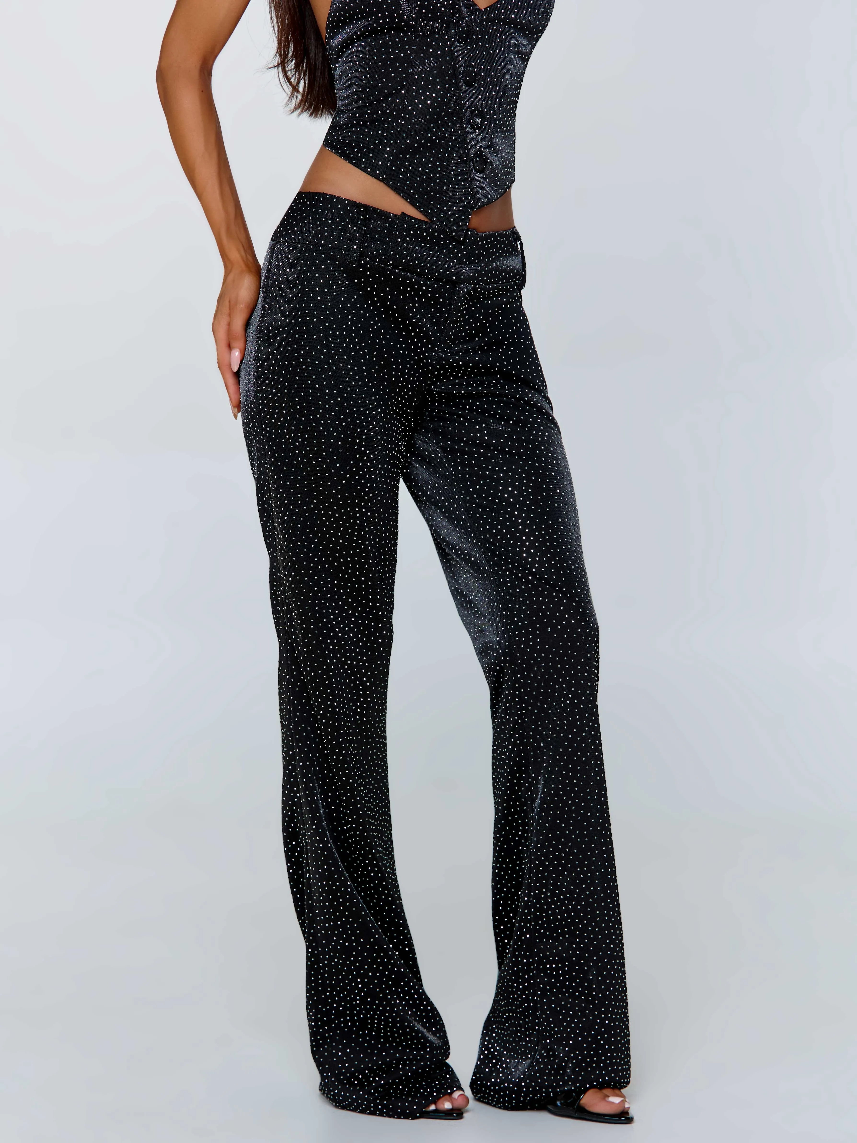MARIAIS PANT BLACK SPARKLE sold by Outcast Clothing product image thumbnail 3