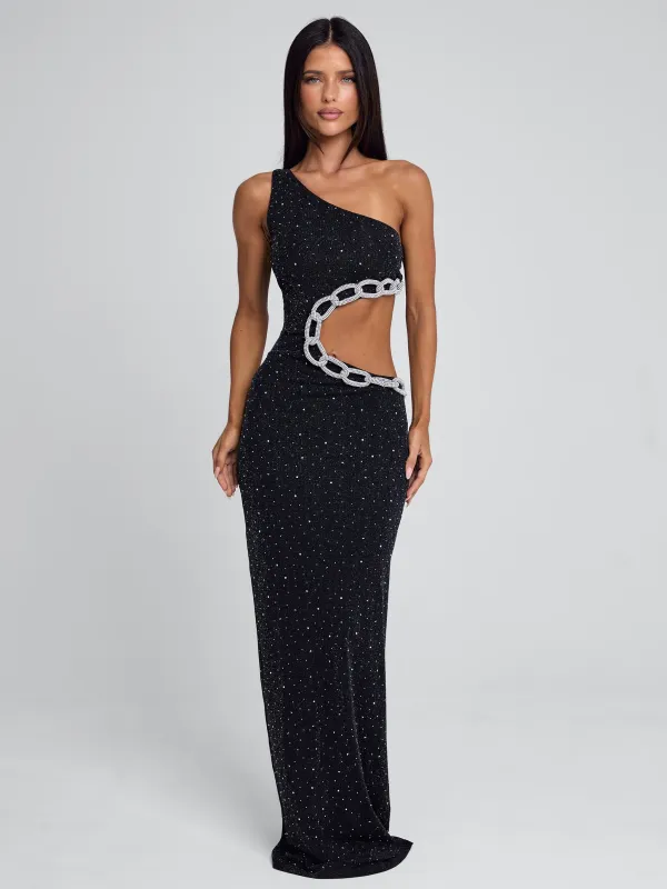 OMRAE MAXI DRESS BLACK made by Outcast Clothing