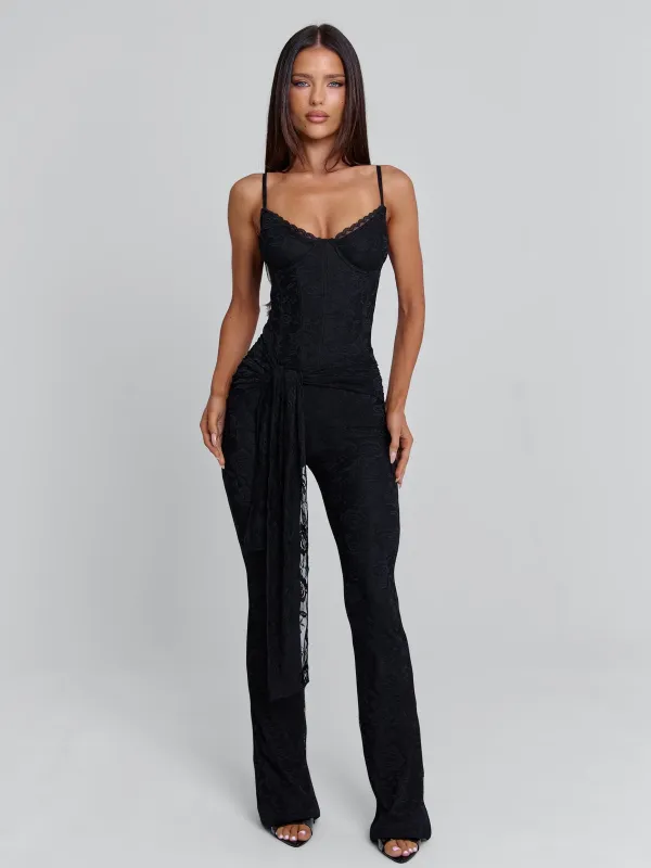 NYLA JUMPSUIT BLACK sold by Outcast Clothing
