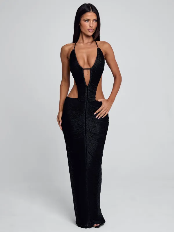 MAREN MAXI DRESS BLACK sold by Outcast Clothing