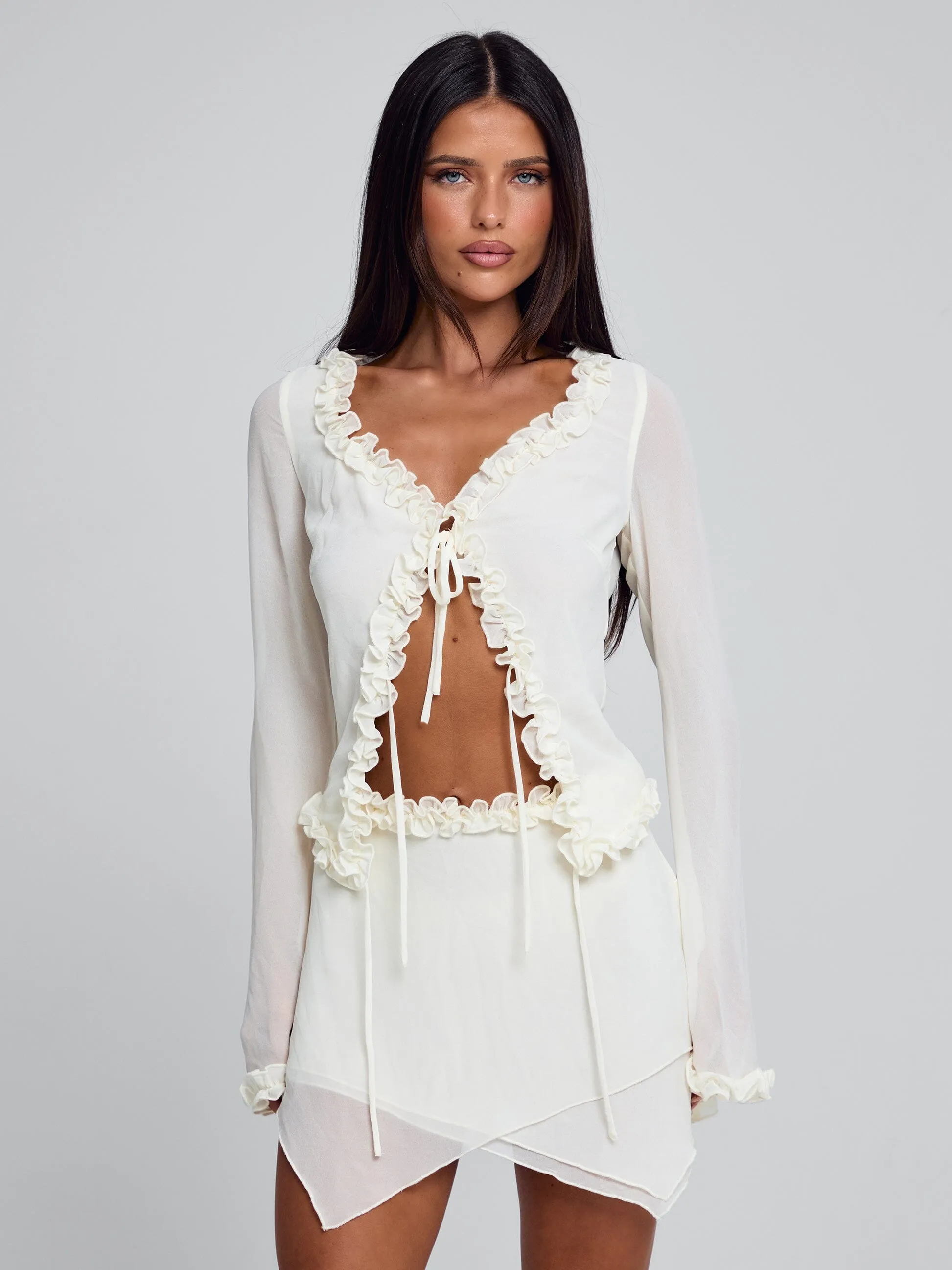 MAE MINI SKIRT IVORY sold by Outcast Clothing product image thumbnail 4