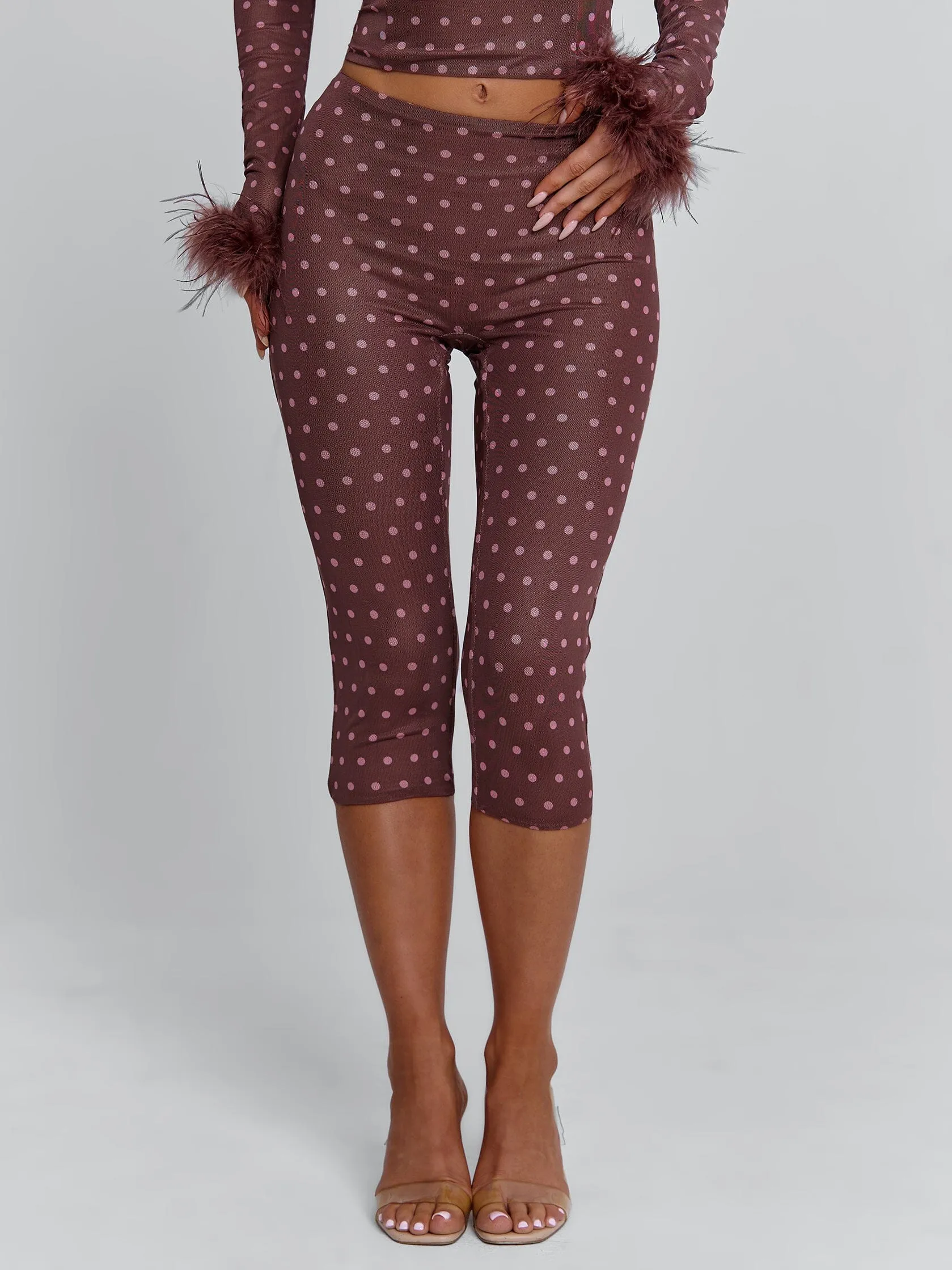 MAHRIA PANT BROWN POLKA DOT sold by Outcast Clothing product image thumbnail 2