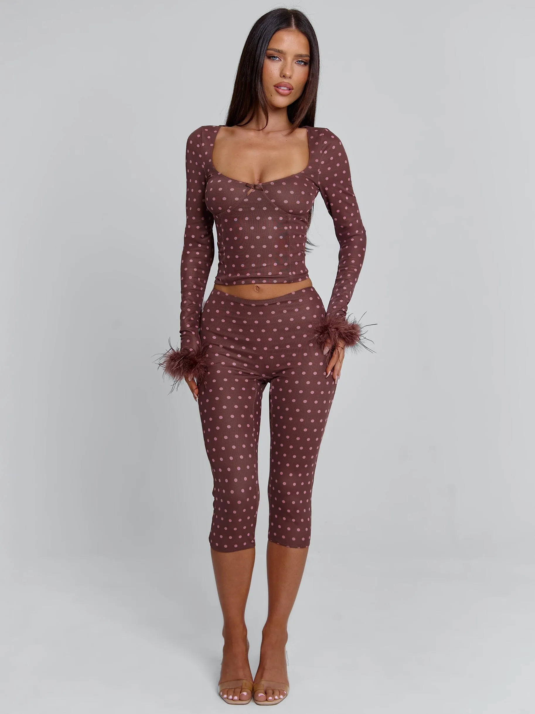 MAHRIA PANT BROWN POLKA DOT sold by Outcast Clothing product image thumbnail 3