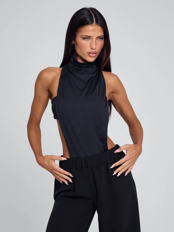 SAULA BODYSUIT BLACK made by Outcast Clothing