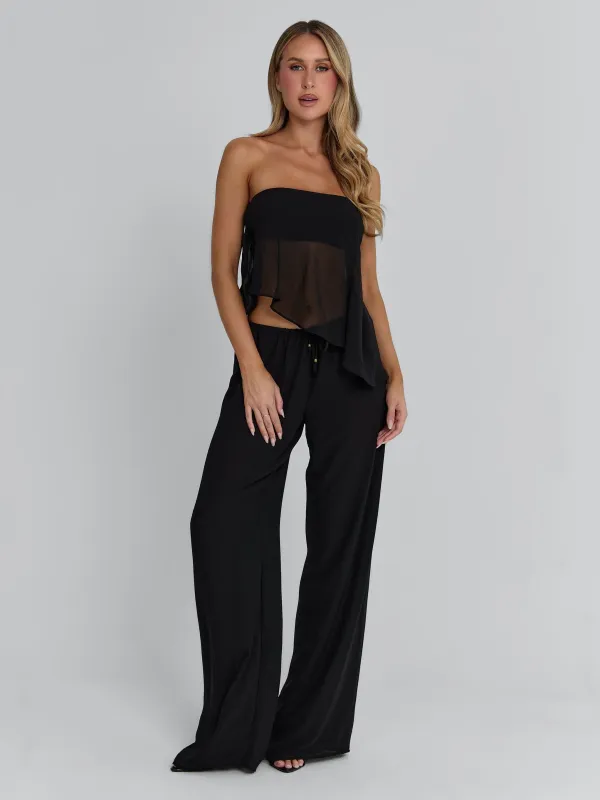 CLOVELLY PANTS BLACK sold by Outcast Clothing