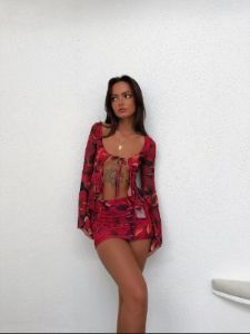 ALLY MESH MINI SKIRT FLORAL - OUTCAST EXCLUSIVES sold by Outcast Clothing