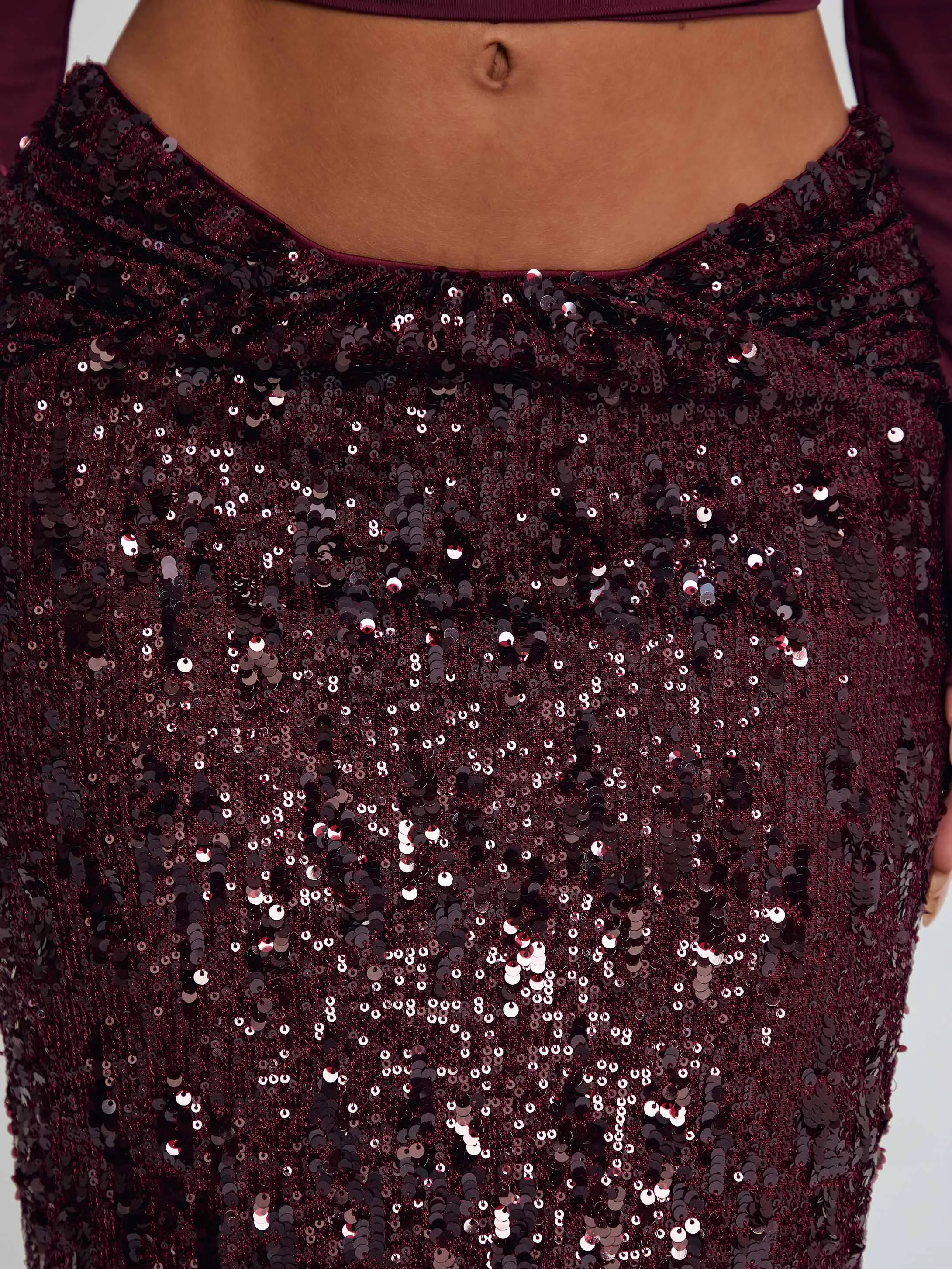 ISLE MAXI SKIRT BURGUNDY sold by Outcast Clothing product image thumbnail 5