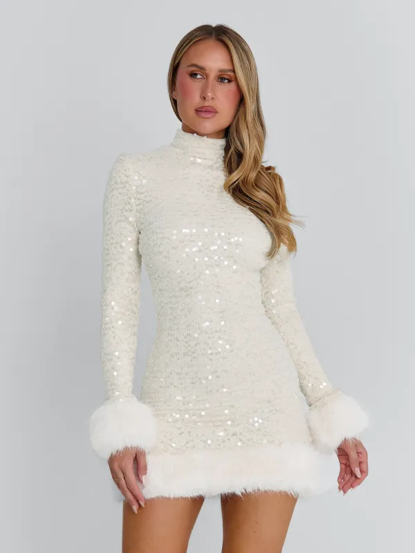 OMEYA MINI DRESS WHITE made by Outcast Clothing