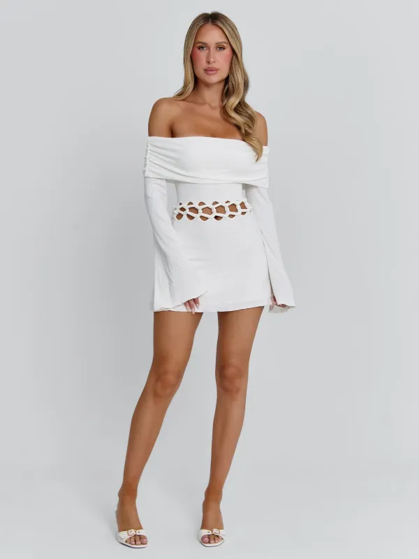 SYLVAINE MINI DRESS WHITE sold by Outcast Clothing