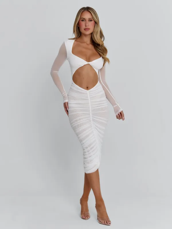 CERINA MAXI DRESS WHITE sold by Outcast Clothing