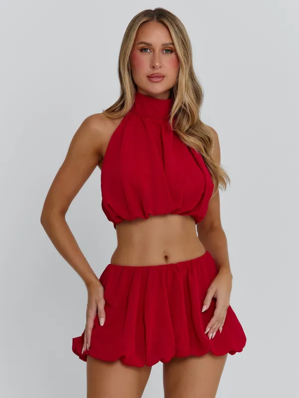 ANAHI TOP RED sold by Outcast Clothing