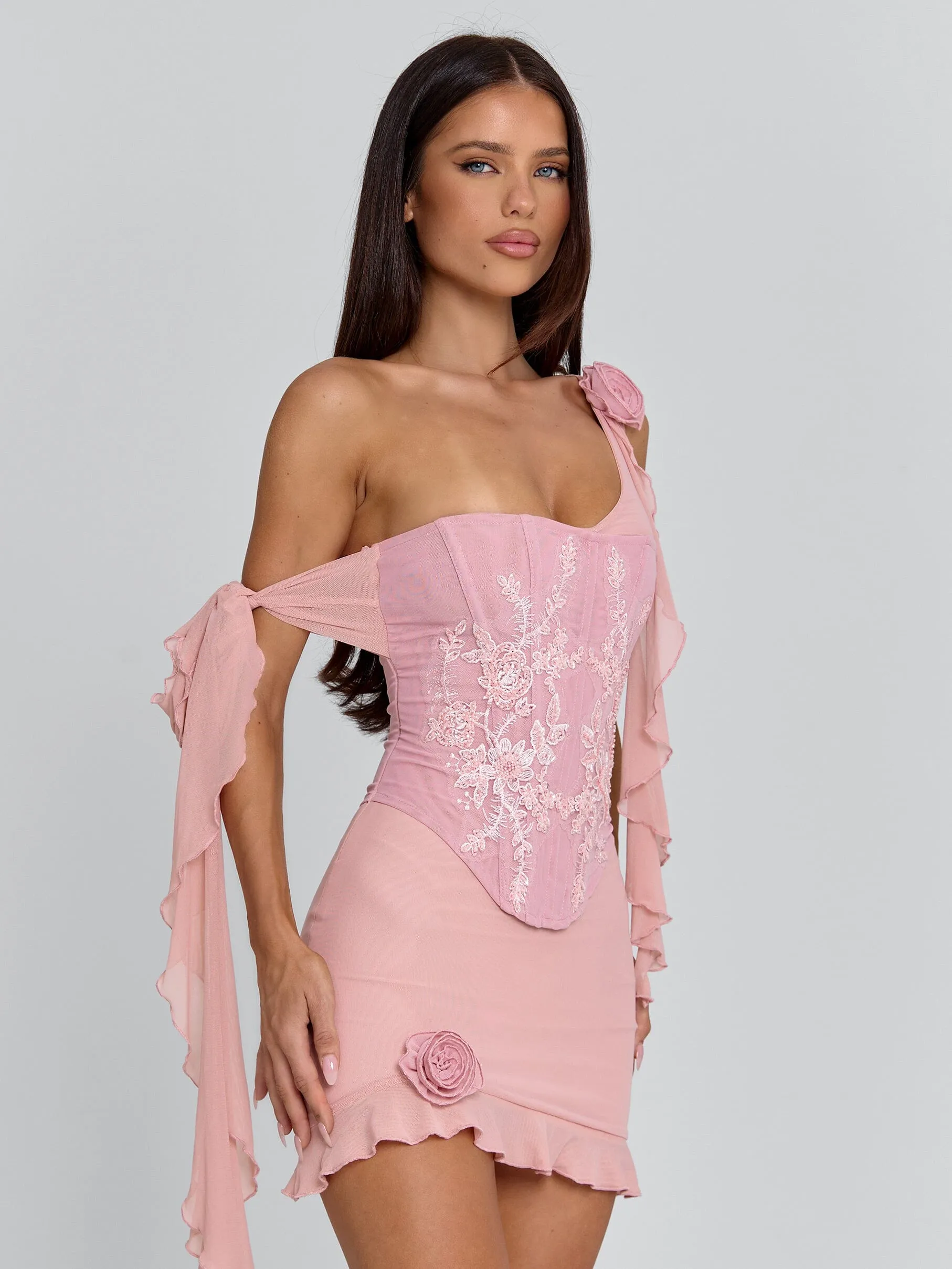 LORETO MINI DRESS PINK sold by Outcast Clothing product image thumbnail 3
