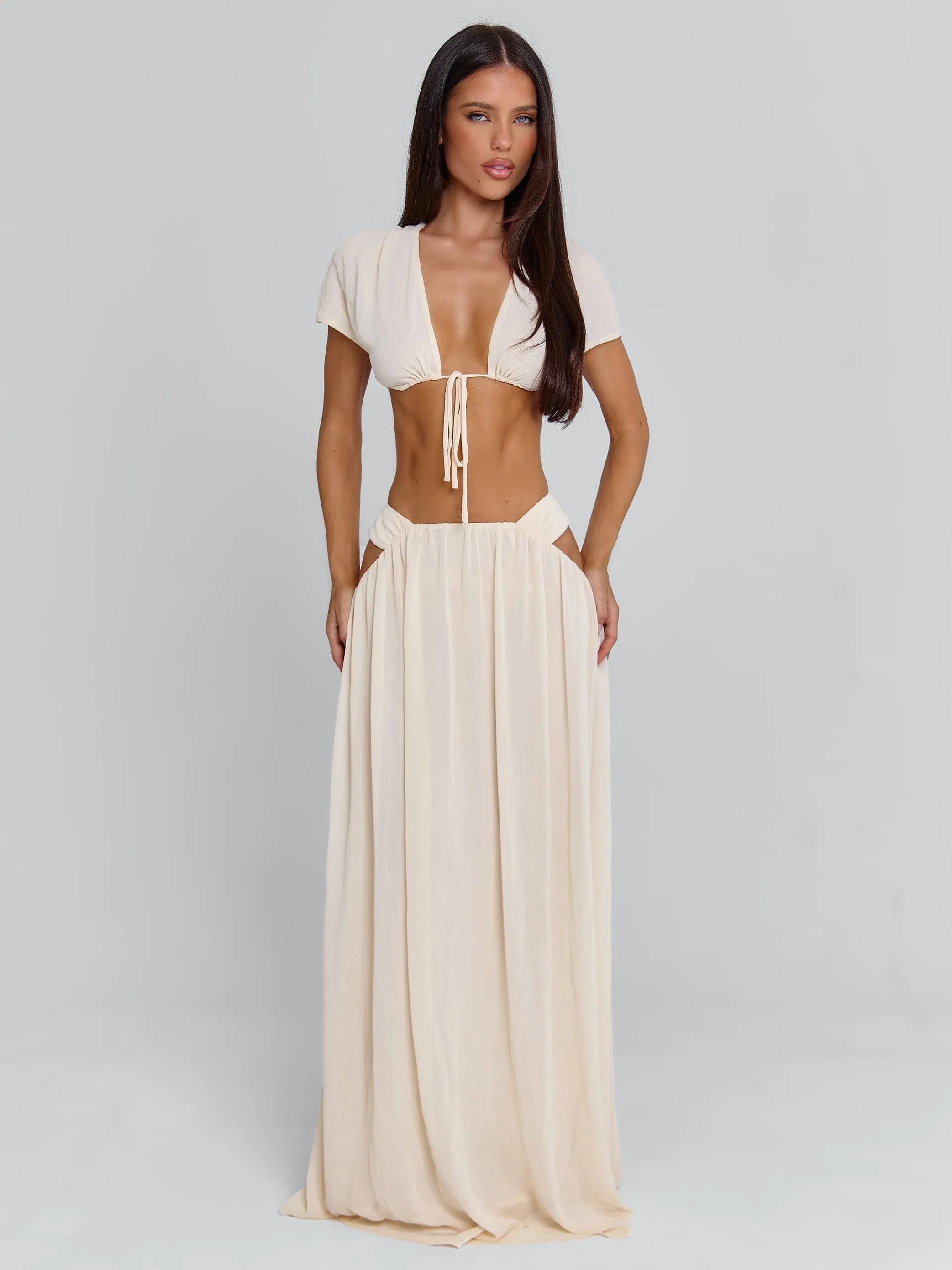 SOLEIA MAXI SKIRT CREAM sold by Outcast Clothing product image thumbnail 3