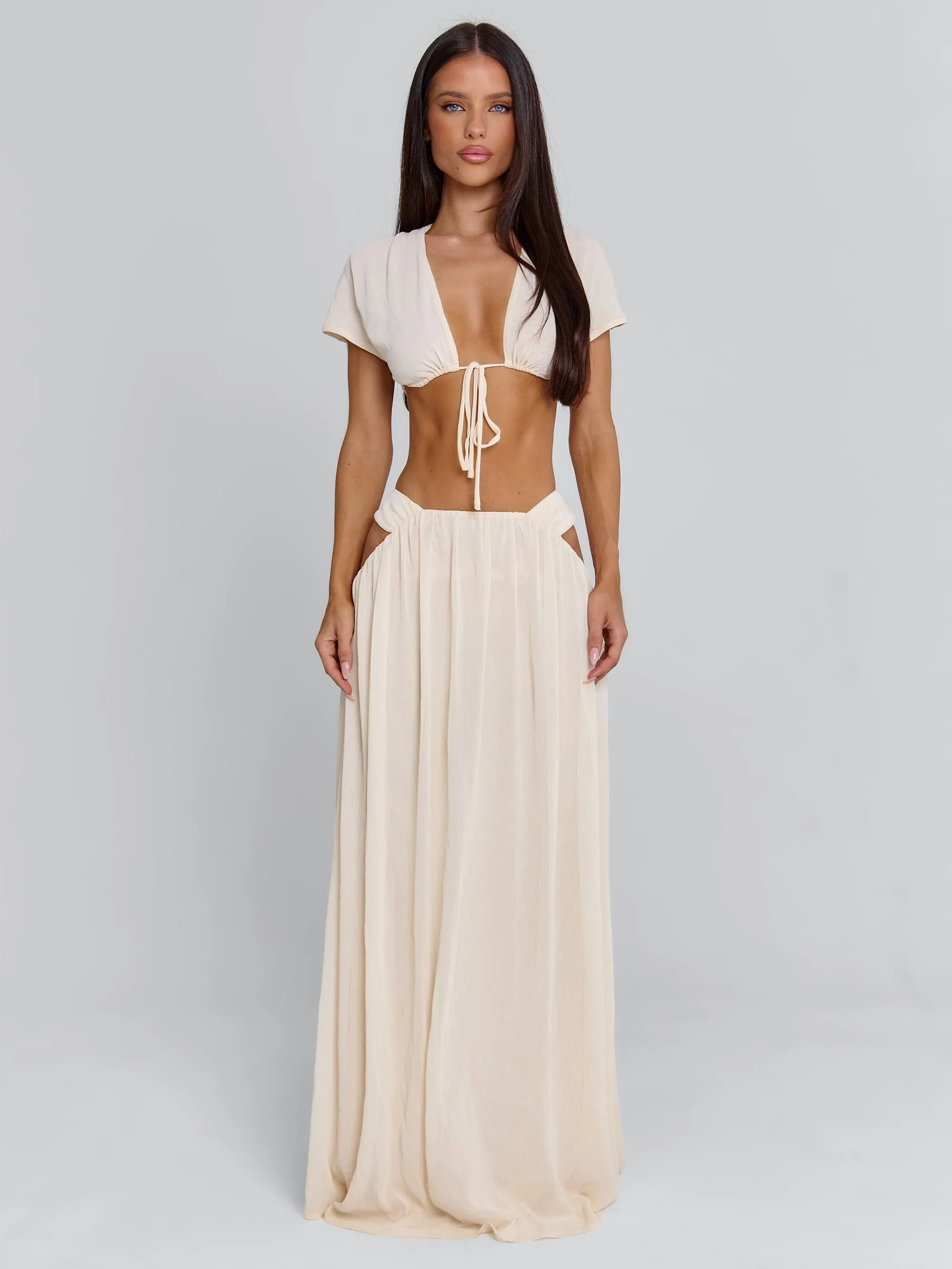 SOLEIA MAXI SKIRT CREAM sold by Outcast Clothing product image thumbnail 2