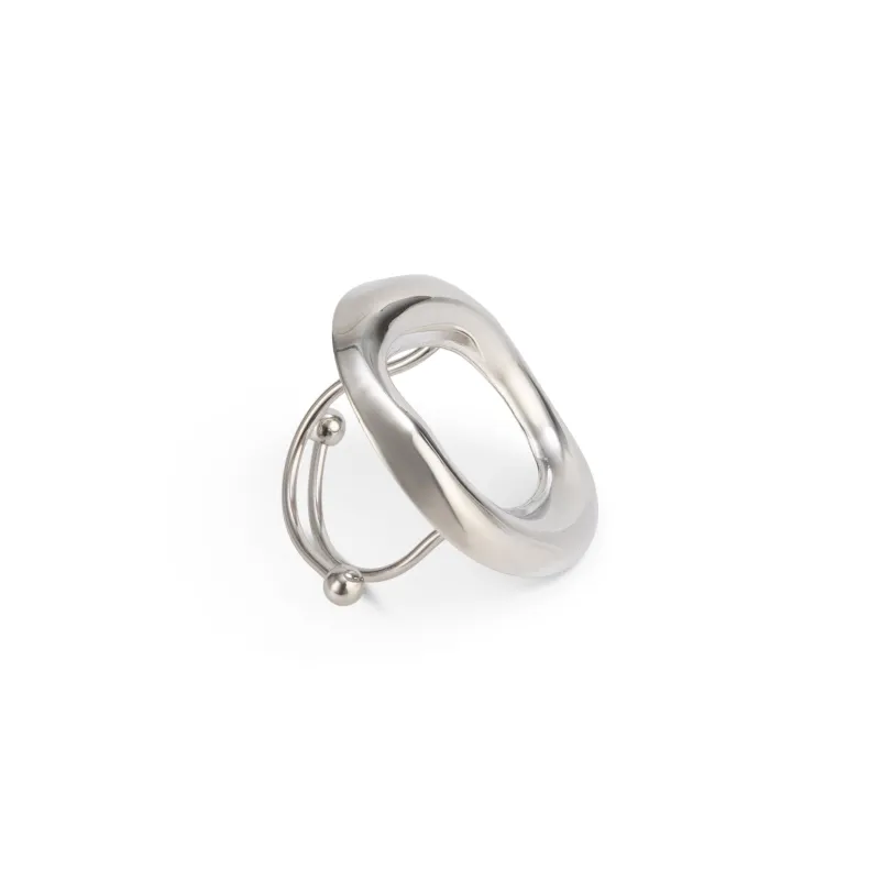 AYLA RING SILVER made by Outcast Clothing