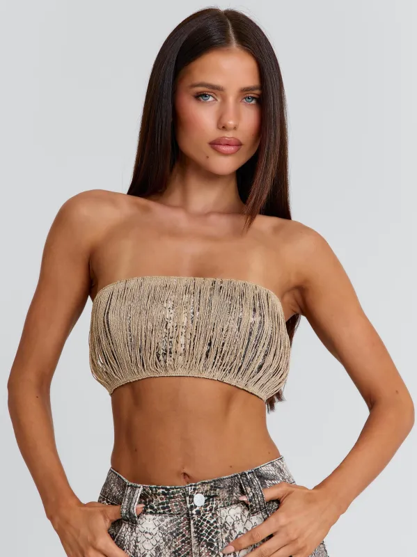 ZERIAH TOP SNAKE PRINT sold by Outcast Clothing