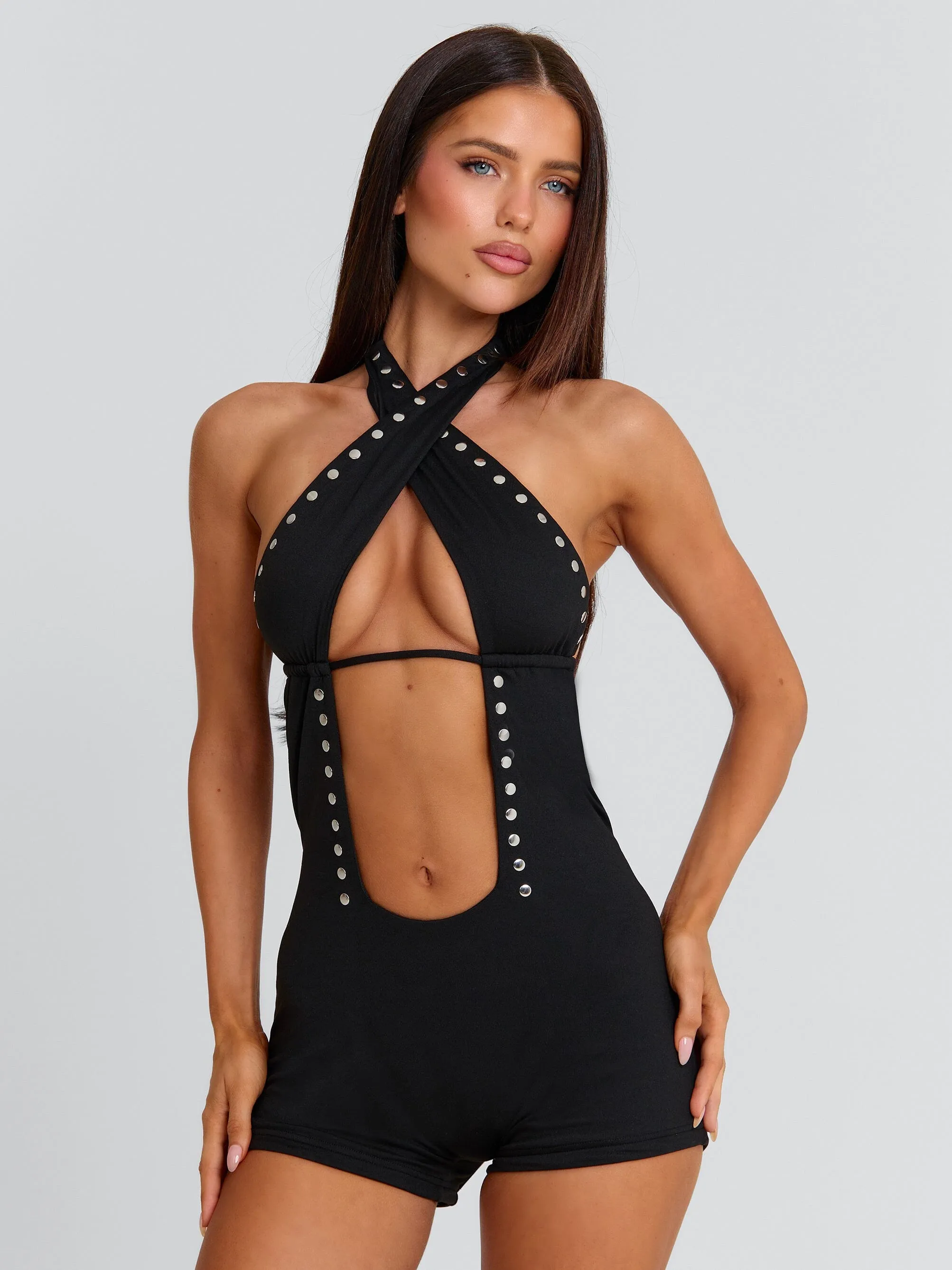 EMILIEE PLAYSUIT BLACK sold by Outcast Clothing product image thumbnail 3