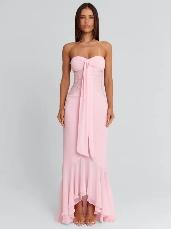 BELLA MAXI DRESS LIGHT PINK made by Outcast Clothing
