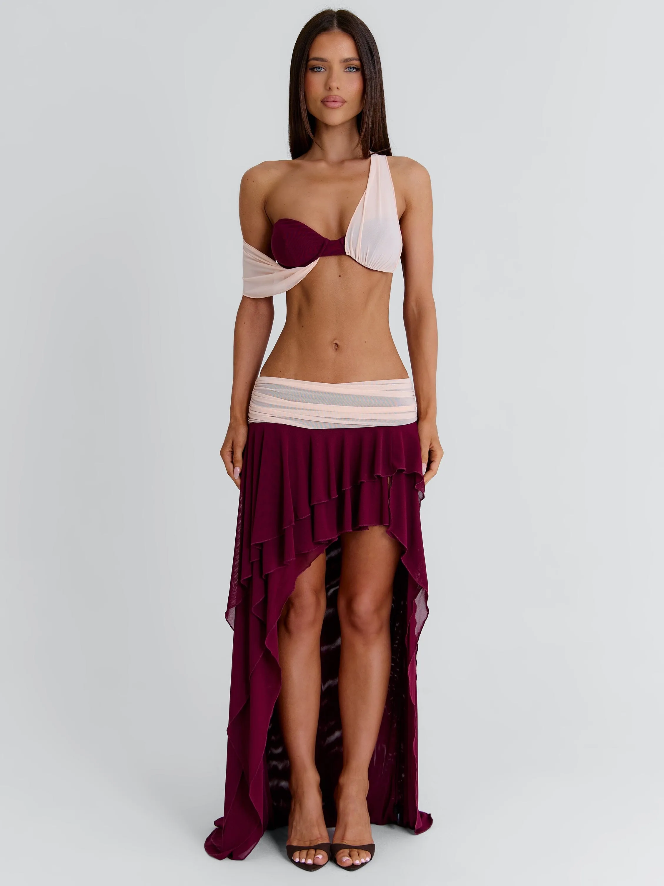 JADAI CROP TOP WINE sold by Outcast Clothing product image thumbnail 5