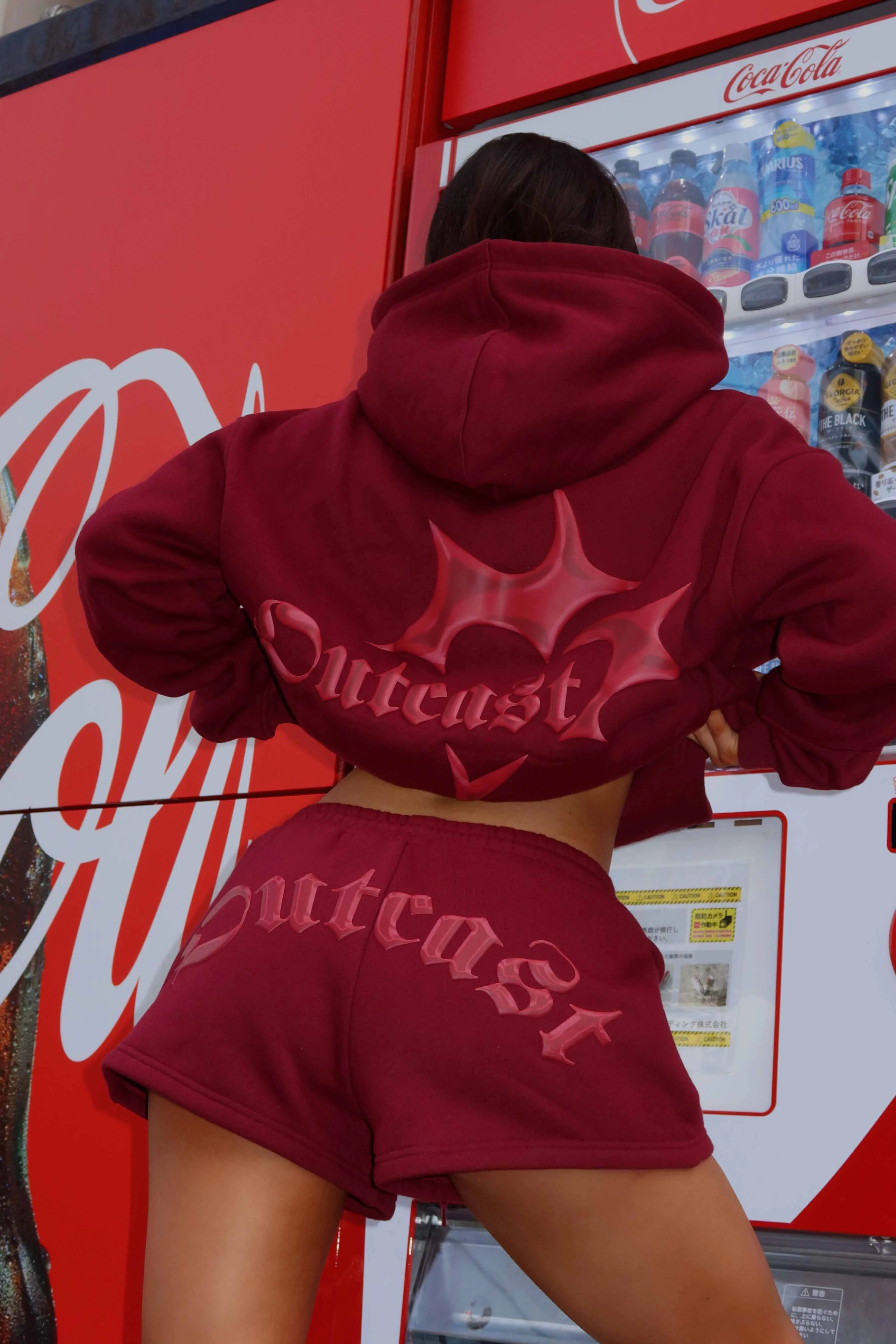 KARINA HOODIE CHERRY sold by Outcast Clothing product image thumbnail 2