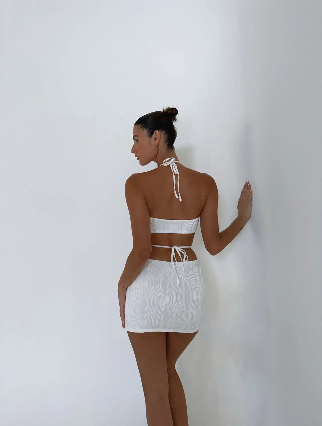OCEANA CROP TOP WHITE - OUTCAST EXCLUSIVES sold by Outcast Clothing product image thumbnail 4