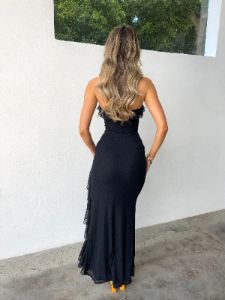 ALEYNA MAXI DRESS BLACK - OUTCAST EXCLUSIVES sold by Outcast Clothing
