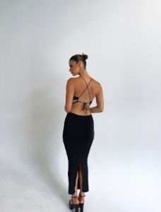 STELLA MAXI DRESS BLACK - OUTCAST EXCLUSIVES sold by Outcast Clothing