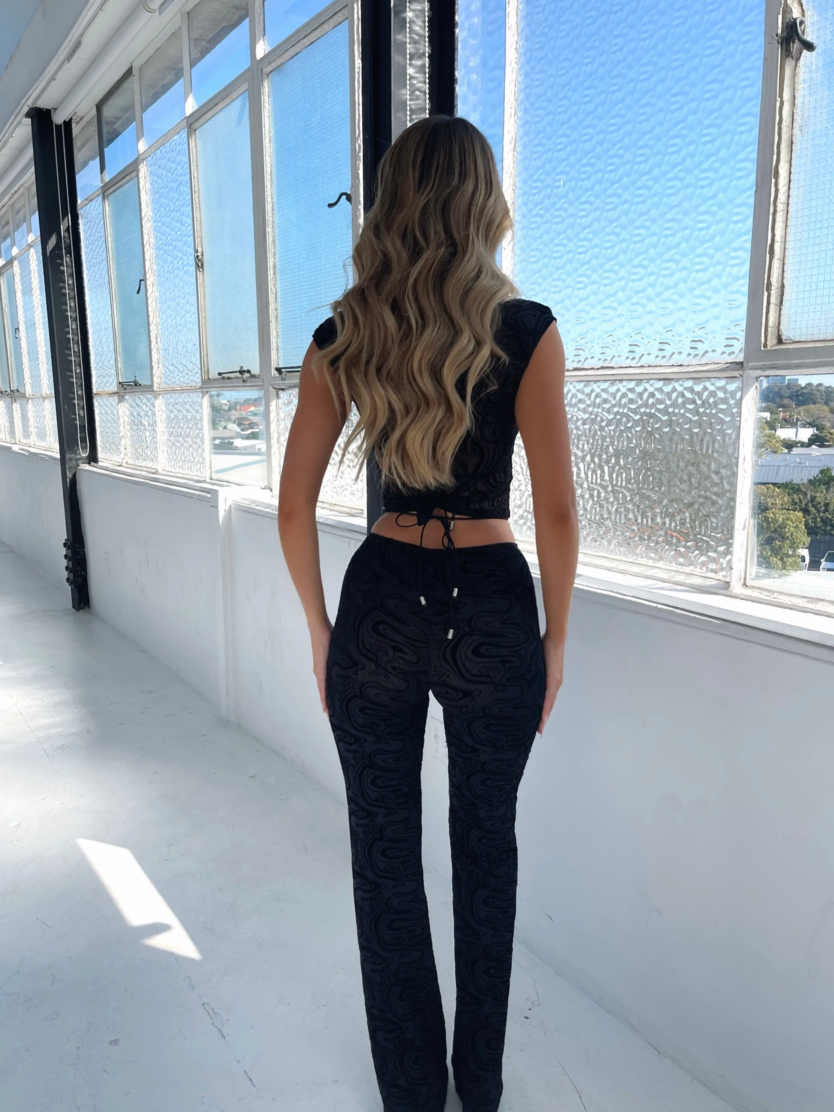 STEVIE CROP TOP BLACK sold by Outcast Clothing product image thumbnail 4