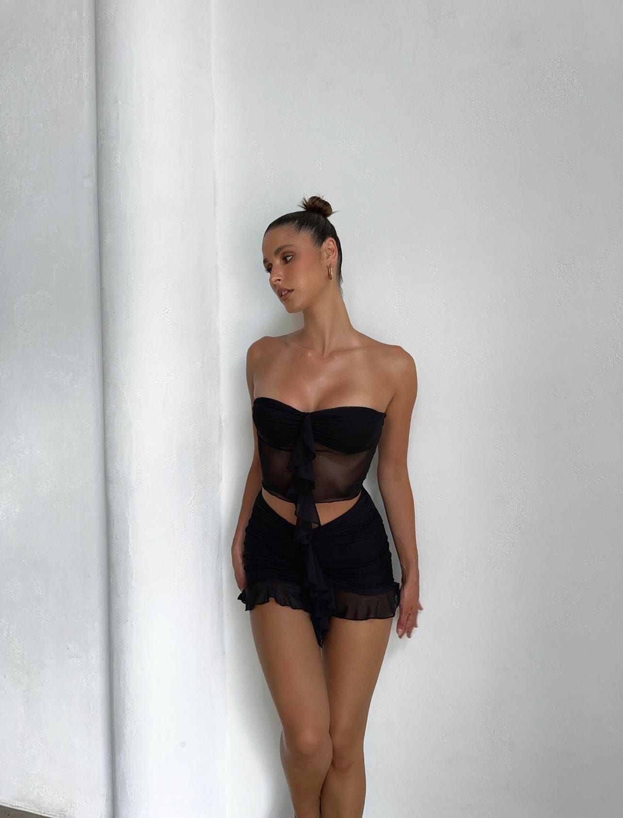 DAISY CROP TOP BLACK - OUTCAST EXCLUSIVES sold by Outcast Clothing product image thumbnail 6