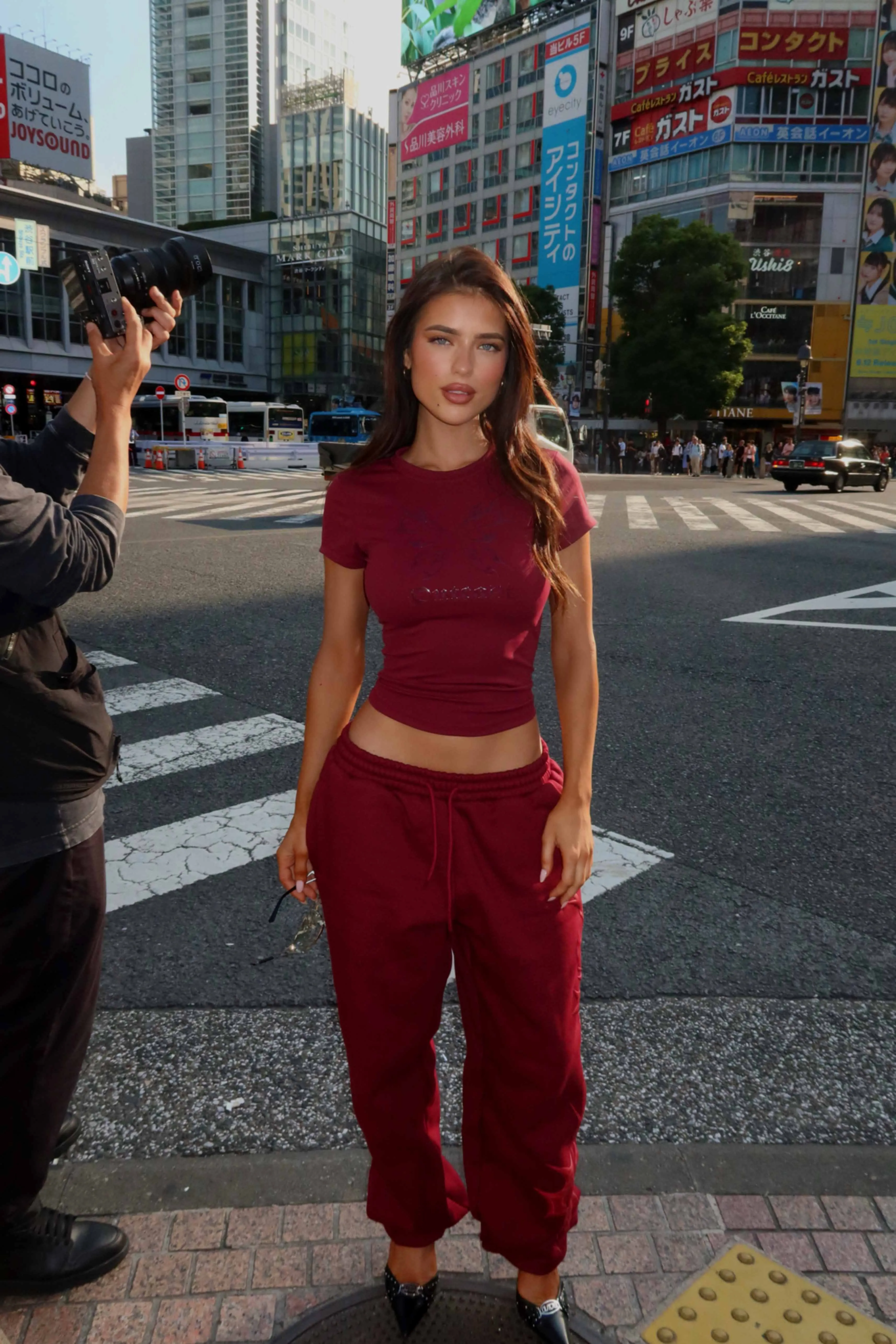 KARINA SWEATPANTS CHERRY sold by Outcast Clothing product image thumbnail 2