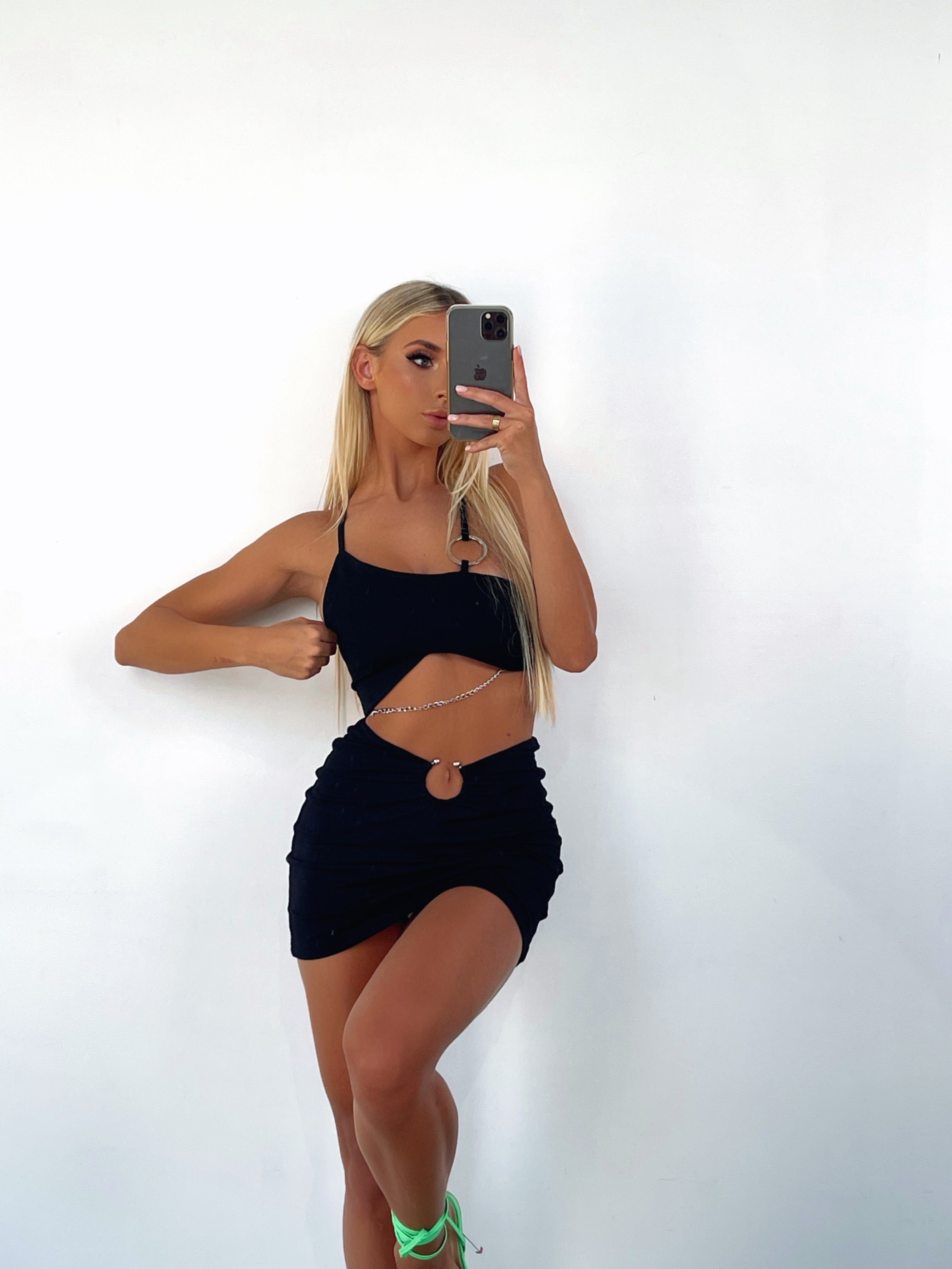 BETHANY CROP TOP BLACK - OUTCAST EXCLUSIVES sold by Outcast Clothing product image thumbnail 2