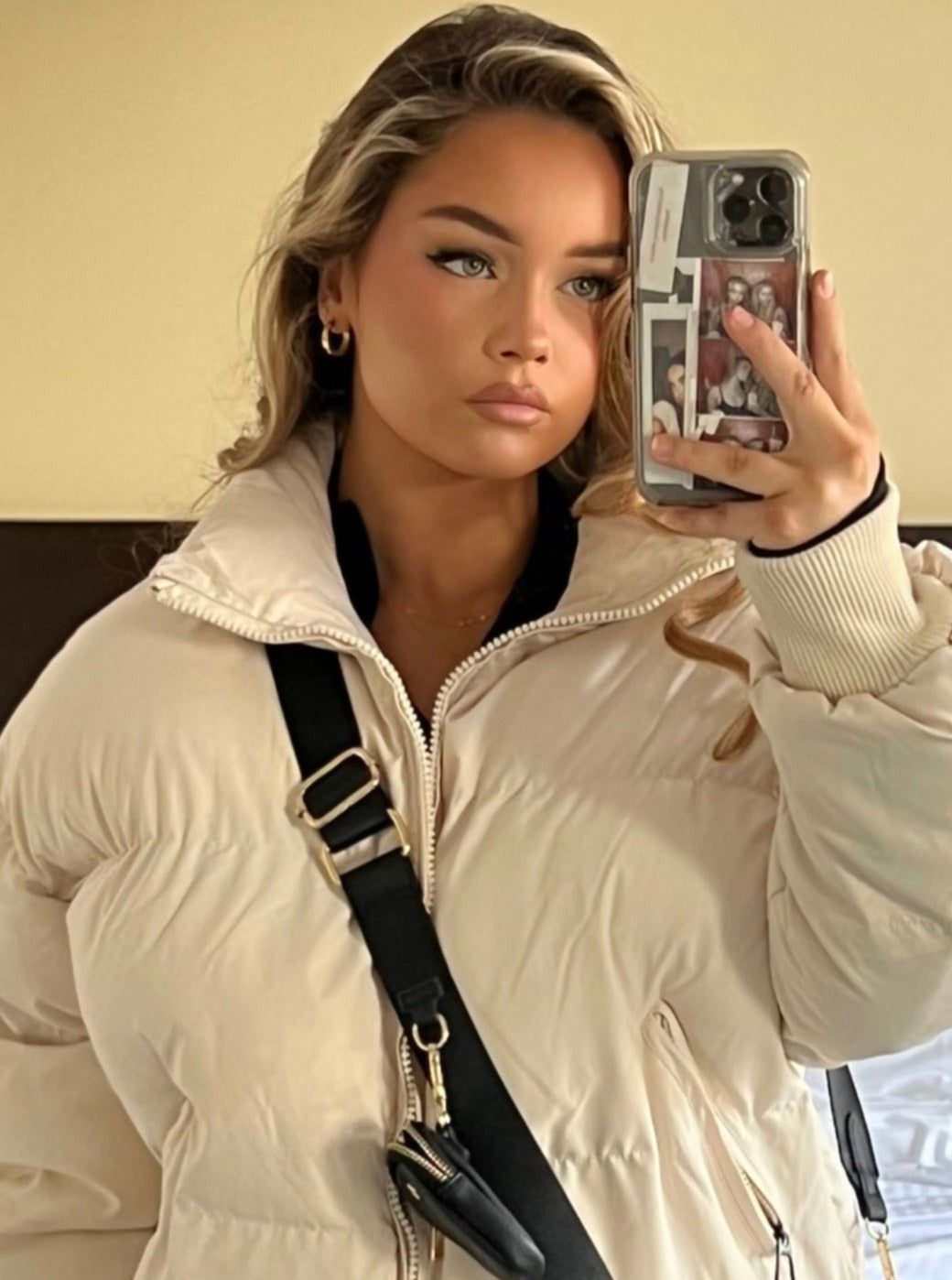 DEENA PUFFER JACKET CREAM - OUTCAST EXCLUSIVES sold by Outcast Clothing