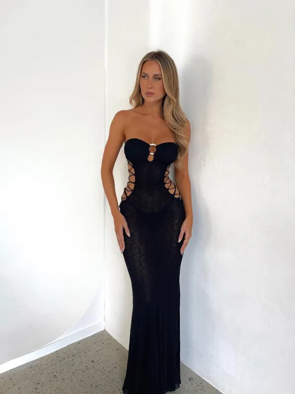 WHITLEY MAXI DRESS BLACK sold by Outcast Clothing