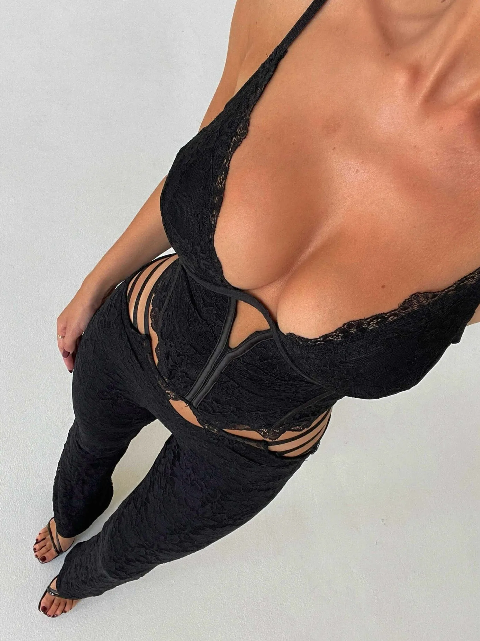 ADORA JUMPSUIT BLACK sold by Outcast Clothing