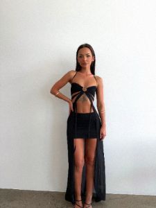 LALANA CROP TOP BLACK - OUTCAST EXCLUSIVES sold by Outcast Clothing
