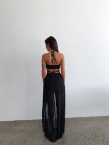 LALANA CROP TOP BLACK - OUTCAST EXCLUSIVES sold by Outcast Clothing